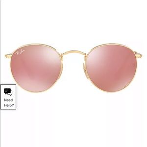 Authentic circle pink RayBans